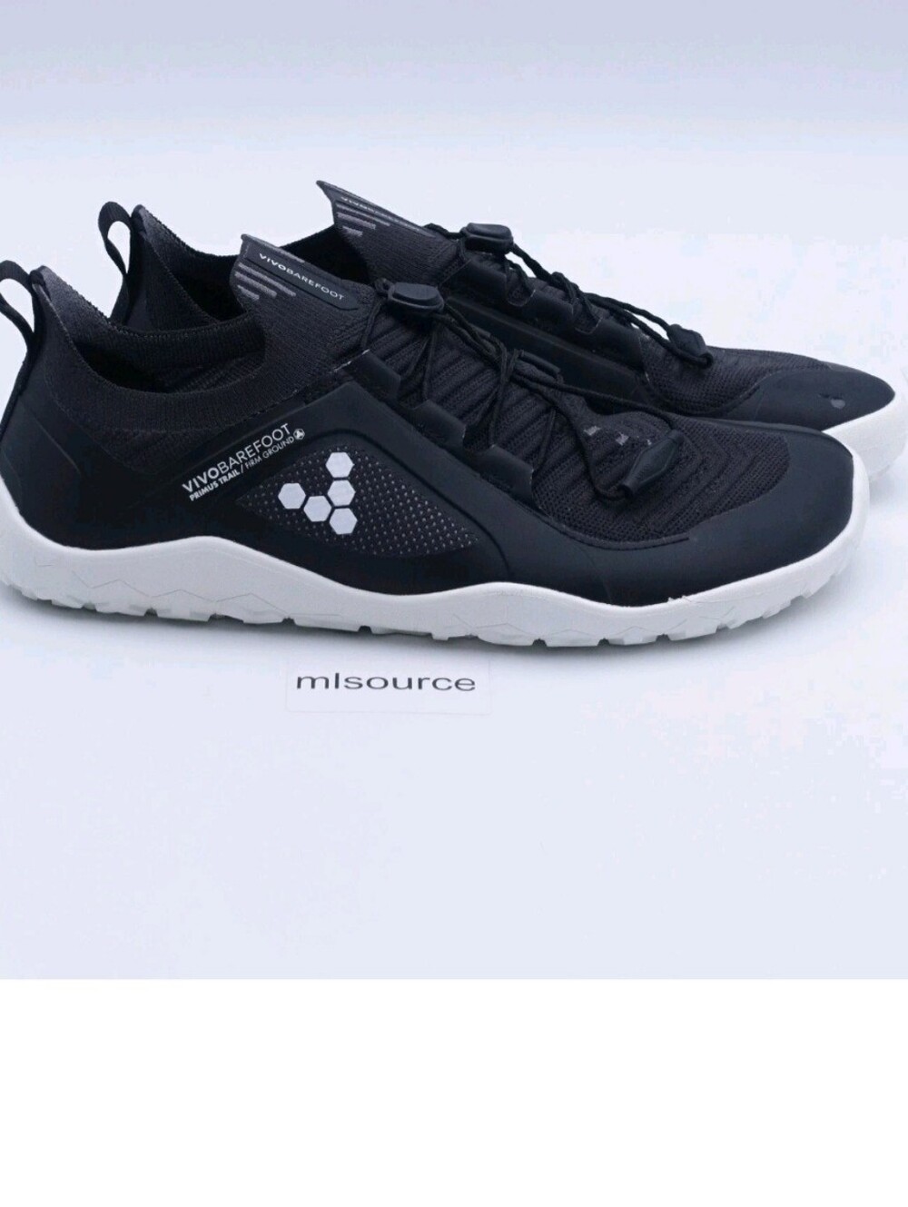 Vivobarefoot Women's Primus Trail Knit FG Barefoot Hiking Shoes Size 7 Wo Black